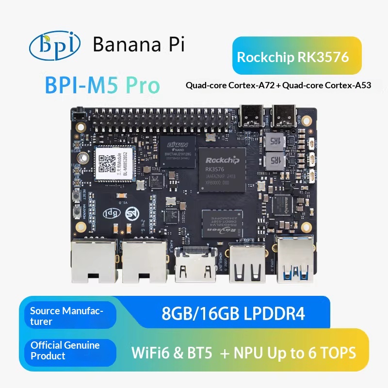 Banana Pi Bpi-M5 - Banana Pi BPI-M5 Pro Rockchip RK3576,