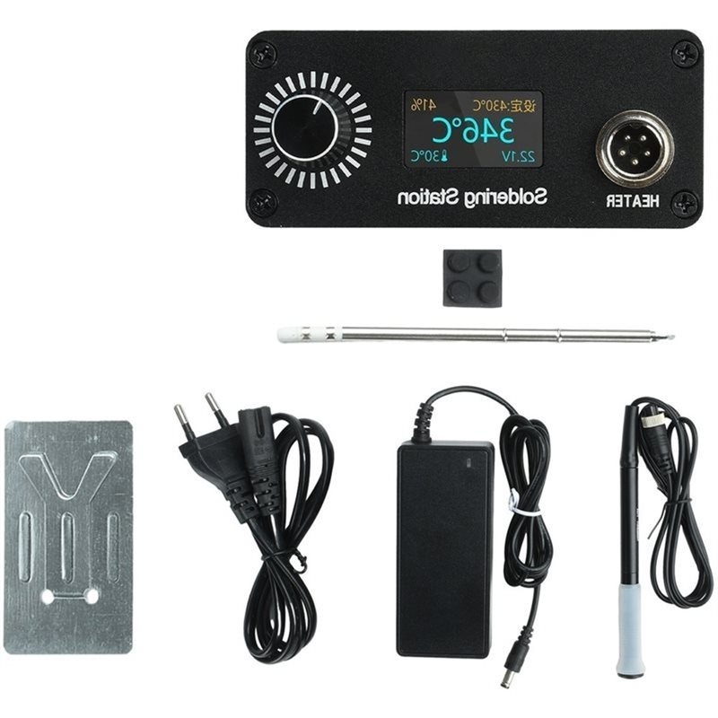 Soldering Station T12 Oled - Estación de Soldadura Digital B03C-T12, Kit