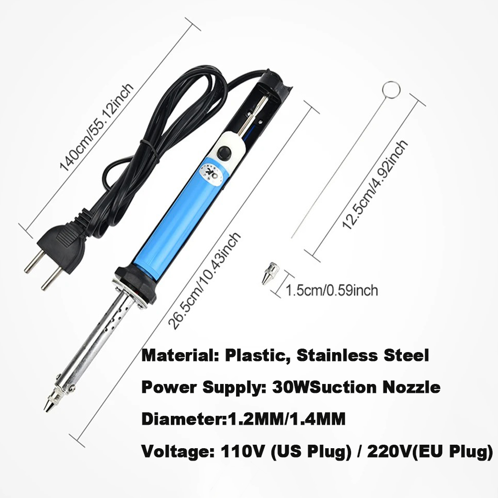 110V 220V 30W desoldador eléct - Desoldering Gun Vacuum Electric reseña y precio